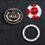 KIA Carbon Fiber Car Engine One-click Start Stop Button Cover Sticker