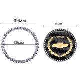 Chevrolet Carbon Fiber Car Engine One-click Start Stop Button Cover Sticker