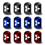 4pcs/set Mitsubishi Car Air Valve Stem Cap Anti Dirty Tyre Valve Covers
