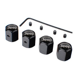 4pcs/set Jeep Anti-Theft Car Air Valve Stem Cap Auto Tyre Valve Covers