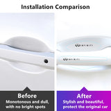 8pcs Infiniti Car Door Handle Bowl Wrist Transparent Protector Anti-collision Decal