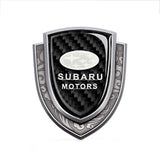 Subaru Metal Carbon Fiber Shield Car Rear Sticker Auto Window Emblem Badge Decal