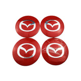 4pcs/set 56mm Mazda MS Mazdaspeed Car Wheel Center Hub Sticker Decal