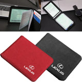Car Driver Leather License Cover Credit Card Bag for ES350 ES330 IS200 IS300 NX200 NX300 RX350 GS350 CT200H GX Accessories