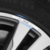 4pcs/set 9cm Jaguar Aluminum Alloy Car Wheel Rim Tyre Sticker