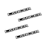 4pcs/set Mitsubishi Lancer Outlander ASX Pajero Ralliart Metal Car Stereo Sticker Auto Audio Emblem Decal