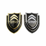Citroen Shield Carbon Fiber Car Rear Sticker Window Emblem Badge Decal