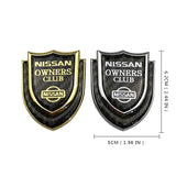 Nissan Shield Carbon Fiber Car Rear Sticker Window Emblem Badge Decal