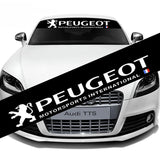 130*21cm Peugeot Car Front Trunk Window Windshield Sunshade Sticker Decal