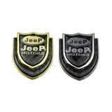 Jeep Shield Carbon Fiber Car Rear Sticker Window Emblem Badge Decal