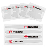 8pcs Mazda Car Door Handle Bowl Wrist Transparent Protector Anti-collision Decal
