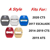 4pcs/set Cadillac Stainless Steel Car Door Lock Cover Protection