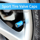 4pcs/set Honda Mugen Power Logo Sport Matte Car Air Valve Stem Caps Auto Tyre Valve Covers