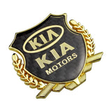 KIA Metal Carbon Fiber Car Rear Sticker Shield Trunk Emblem Badge Decal