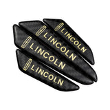 4pcs/set Lincoln Carbon Fiber Car Door Anti-Scratch Sticker Door Side Protection Bumper Strips