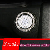 Suzuki Diamond Car Engine One-click Start Stop Button Cover Sticker