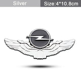 Opel Metal Wings Car Rear Sticker Auto Window Emblem Badge Decal