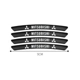 4pcs/set 9cm Mitsubishi Aluminum Alloy Car Wheel Rim Tyre Sticker