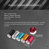 4pcs/set Ford Mustang Logo Matte Car Air Valve Stem Caps Auto Tyre Valve Covers