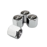 4pcs/set Infiniti Car Air Valve Stem Cap Auto Tyre Valve Covers