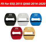 4pcs/set Infiniti Stainless Steel Car Door Lock Cover Protection