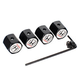 4pcs/set Honda Mugen Typer Anti-Theft Car Air Valve Stem Cap Auto Tyre Valve Covers