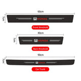 Honda Carbon Fiber Car Door Threshold Scratch Proof Sticker Decal