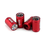 4pcs/set Ford Mustang Wolf Logo Sport Matte Car Air Valve Stem Caps Auto Tyre Valve Covers