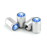 4pcs/set Peugeot Logo Sport Matte Car Air Valve Stem Caps Auto Tyre Valve Covers
