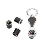 4pcs/set Buick Logo Carbon Fiber Car Air Valve Stem Caps Auto Tyre Valve Covers with Wrench