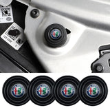 4pcs/set Alfa Romeo Car Door Shock Stickers Luminous Absorber Decal
