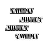 4pcs/set Mitsubishi Lancer Outlander ASX Pajero Ralliart Metal Car Stereo Sticker Auto Audio Emblem Decal