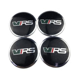 4pcs/set 56mm Skoda VRS Car Wheel Center Hub Sticker Decal