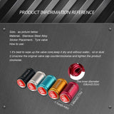 4pcs/set Fiat 500 Logo Matte Car Air Valve Stem Caps Auto Tyre Valve Covers