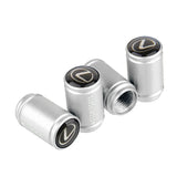 4pcs/set Lexus Logo Matte Car Air Valve Stem Caps Auto Tyre Valve Covers