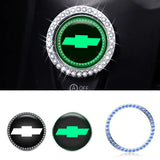 Chevrolet Luminous Car Engine One-click Start Stop Button Cover Sticker