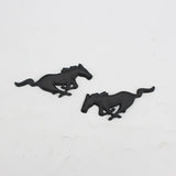 2pcs 7.5cm 11cm Ford Mustang Logo Metal Car Rear Sticker Decal Auto Body Fender Side Emblem Badge
