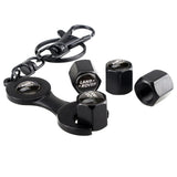 4pcs/set Land Rover Logo Car Air Valve Stem Cap Auto Tyre Valve Covers with Wrench