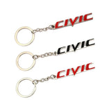 Honda Civic Logo Metal Car Key Rings Keychain Pendant