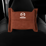 Mazda Suede Car Tissue Box Holder Seat Back Hanging Napkin Storage Bag