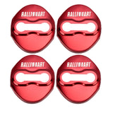 4pcs/set Mitsubishi Ralliart Stainless Steel Car Door Lock Cover Protection