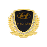 Hyundai Metal Diamond Car Rear Sticker Trunk Emblem Badge Decal