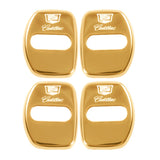 4pcs/set Cadillac Stainless Steel Car Door Lock Cover Protection