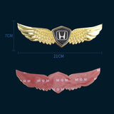 Honda Metal Wings Car Front Sticker Emblem Badge Decal