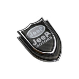 Jeep Shield Carbon Fiber Car Rear Sticker Window Emblem Badge Decal