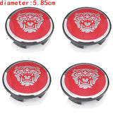 4pcs/set 5.85cm Jaguar ABS Car Wheel Hub Center Caps Covers