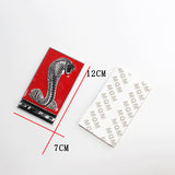 12x7cm Ford Shelby GT350 Logo Metal Car Sticker Decal Auto Front Hood Grille Emblem Badge