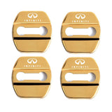 4pcs/set Infiniti Stainless Steel Car Door Lock Cover Protection