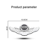 Nissan Metal Wings Car Rear Sticker Auto Window Emblem Badge Decal