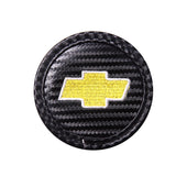 2pcs/set Chevrolet Carbon Fiber Car Water Coaster Non-slip Mat